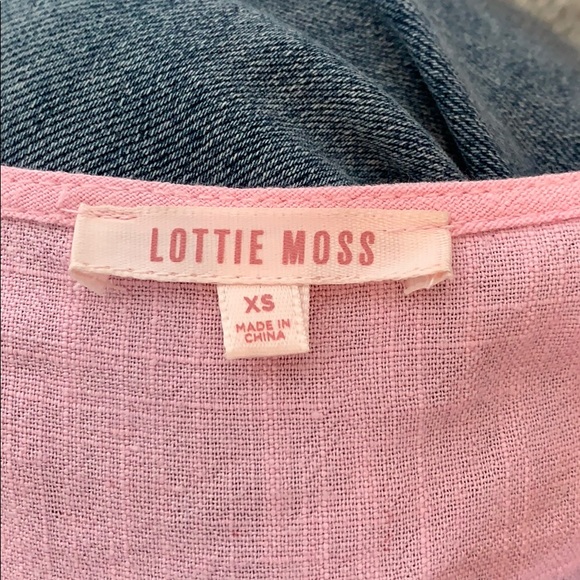 Pink Lottie moss front tie top from Pacsun - Picture 4 of 4